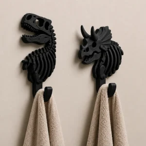 Set di Ganci da Parete a Scheletro di Dinosauro